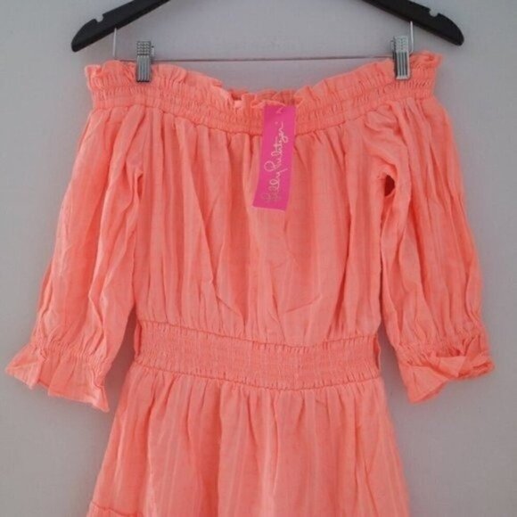 NWT Lilly Pulitzer Louisa Off The Shoulder Mini Dress Size XS, Small, Medium - Picture 5 of 9